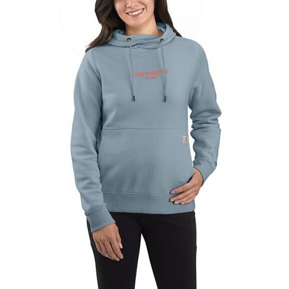 Carhartt Force Women's XXL Relaxed Fit Lightweight Graphic Hoodie Neptune TS5569 - Picture 1 of 3